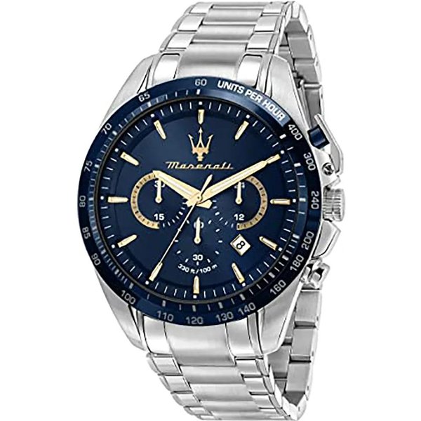 Reloj De Cuarzo Para Hombre Maserati Traguardo Azul MetáLico Plateado R8873612052 Azul-image