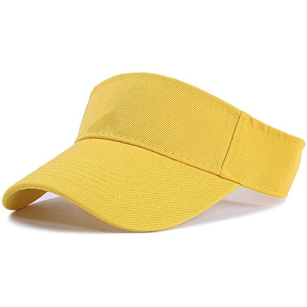 Sombreros De Sol De Verano AlgodóN Visera Ajustable ProteccióN UV Hombres Mujeres Superior VacíO Liso Deporte Tenis Golf Running Protector Solar Gorra De BéIsbol 54-60Cm-image