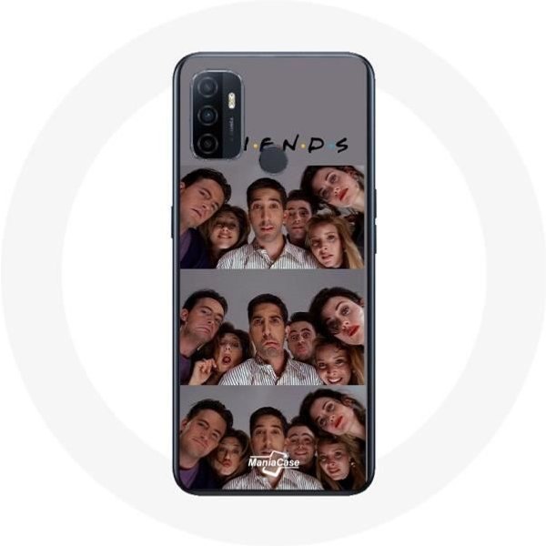 Funda Protectora - Maniacase - Oppo A53 - Flexible - Gris - Friends Selfie-image