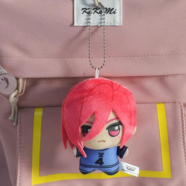 No TóXico 10Cm Nuevo Colgante Llavero Peluche Blue Lock Isagi Yoichi Nagi Seishiro Mikage Reo Rin Itoshi Itoshi Sae MuñEco De AccióN Juguete Bolsa Regalo Red-image