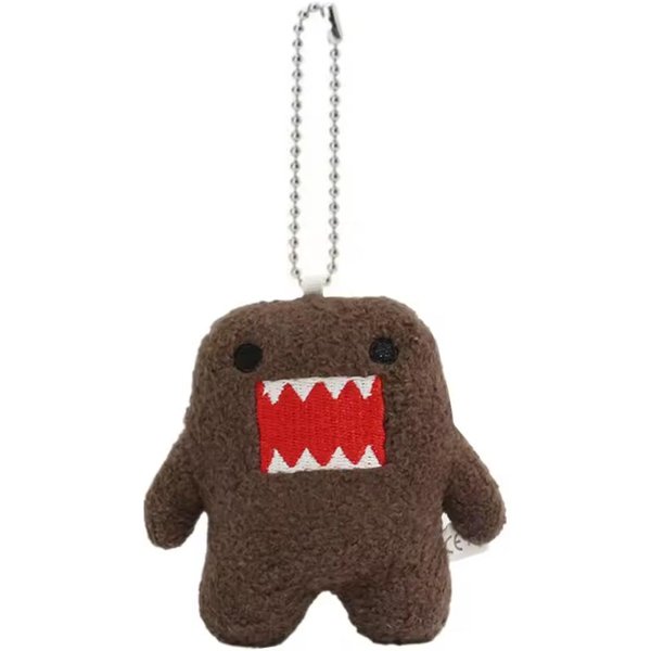 Llavero De Peluche Kawaii Lindo Domo Kun Llavero De Anime Encanto Para Bolso Llaves Regalo ColeccióN Brown-image