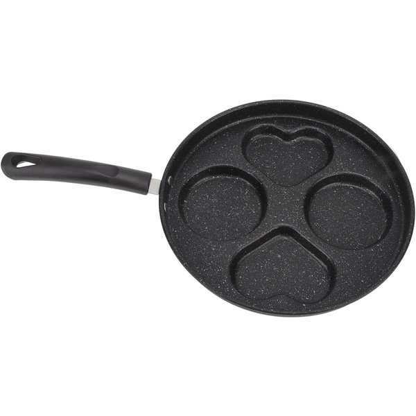 SartéN Para FreíR Huevos De 4 Tazas Antiadherente Calentamiento Uniforme De Hierro Cocinador De Desayuno SartéN Para Panqueques, Tocino, Hamburguesa L-image