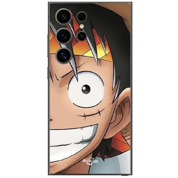 Coque - Maniacase - Samsung Galaxy S25 Ultra - Souple - Noir - Monkey D. Luffy One Piece-image