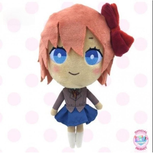 Set De Peluches Cutes Doki Doki Literature Club Monika Sayori Natsuki Yuri MuñEcos Suaves Rellenos De Uniforme Escolar Para Fans DecoracióN Del Hogar 20Cm-image