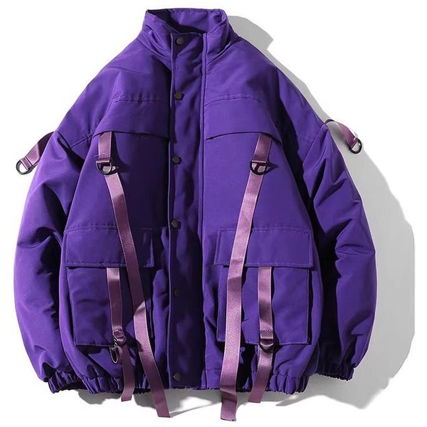 Invierno Ocio Acolchado Chaqueta Acolchada Hombre Talla Plus Talla Grande Abrigo Acolchado Cargo Abrigo VersióN Coreana Del Abrigo De Tendencia 4XL-image