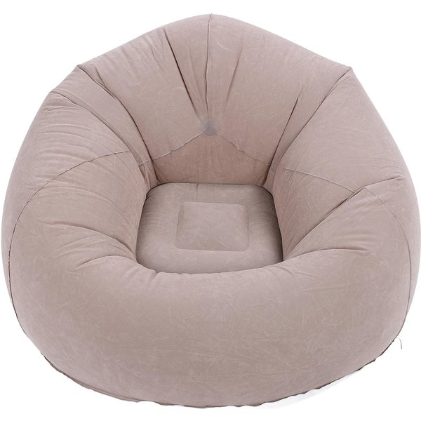 SillóN Inflable Sofá PortáTil Para Sala De Estar Dormitorio BalcóN Sala De Lectura Gris-image