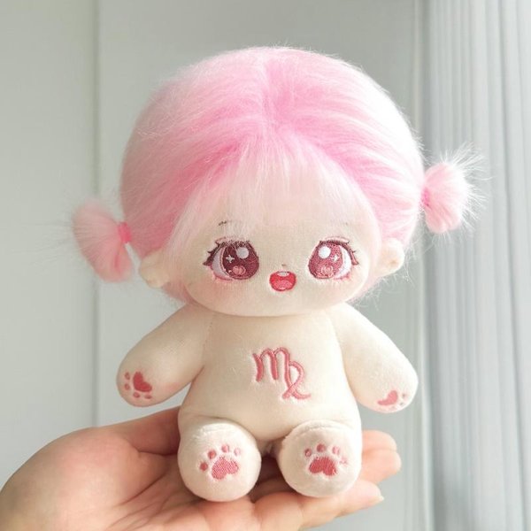 20Cm Kawaii Pluszowa BawełNiana Lalka Idol Wypchana Lalka Super Star Figurka Lalki DwanaśCie Konstelacji Lalka MożE Zmieniać Ubrania Prezent With Skeleton-image