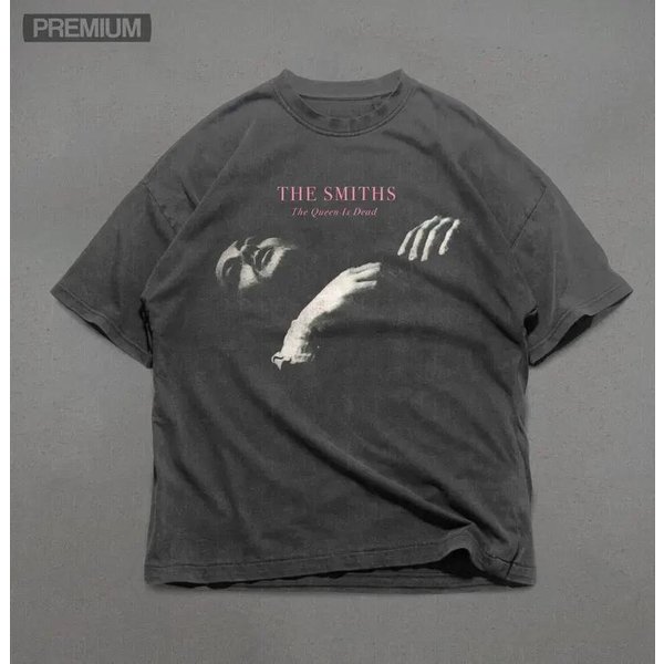 Camiseta De The Smiths, The Queen Is Dead Camiseta Negra Estilo CláSico S-5XL S Gray-image