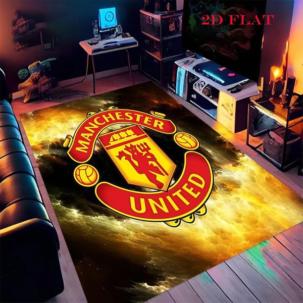Man Utd Dywanik Do Salonu, Sypialni, Dekoracja Sofy Domowej, AntypośLizgowa Mata PodłOgowa Dla Dzieci 60X90Cm( 23X35In )-image
