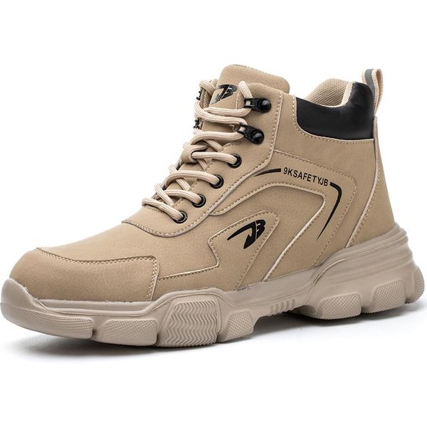 Botas De Trabajo De Invierno Para Hombre Calzado De Seguridad Masculino Botas De Seguridad Indestructibles Hombres Mujeres Zapatos De Trabajo Calzado Botas Con Puntera De Acero Resistentes A Pinchazos 36 Beige-image