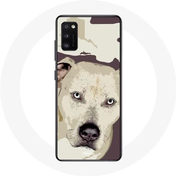 Coque Pour Samsung Galaxy S20 Chien De Pitbull Blanc-image