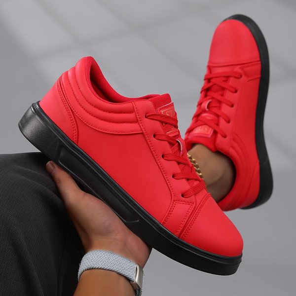 Modne MęSkie SkóRzane Sneakersy Na Platformie, Modne, Nowe, Codzienne Buty, OddychająCe Buty MęSkie, AntypośLizgowe, Damskie Buty Na Platformie, DużE Rozmiary 38-image