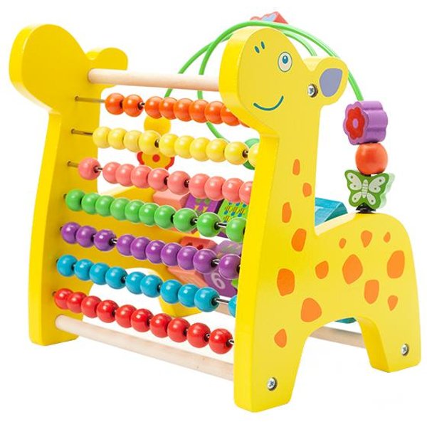 Cuentas Coloridas ÁBaco De Madera Desarrollo De La Inteligencia ÁBaco NiñOs MatemáTicas Juguete Educativo Calcular Conteo De Cuentas ÁBaco-image