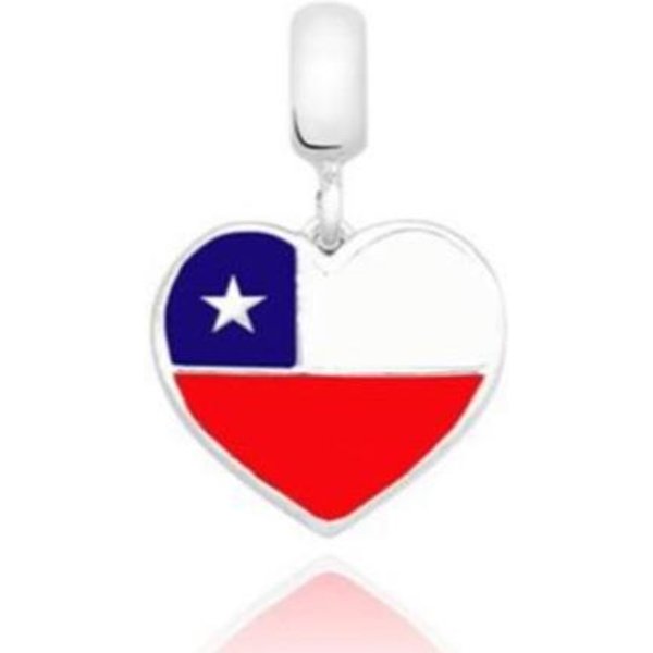 Componentes De Colgante De Cuentas MetáLicas De Cobre Completamente Nuevos, Bandera Americana, BritáNica, Turca, Italiana, Colombiana, Componente De Cuenta Colgante, Pulsera AutéNtica Original Europea Gray-image