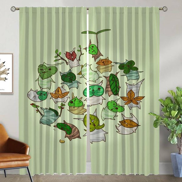 Z-Zeldaes Cortina Opaca Para HabitacióN 2 Paneles Cortinas Modernas Para Sala De Estar DecoracióN De Halloween Estores Cortinas Para Interior De Hogar NiñO W50Xh70Cmx2Pcs-Cl-image