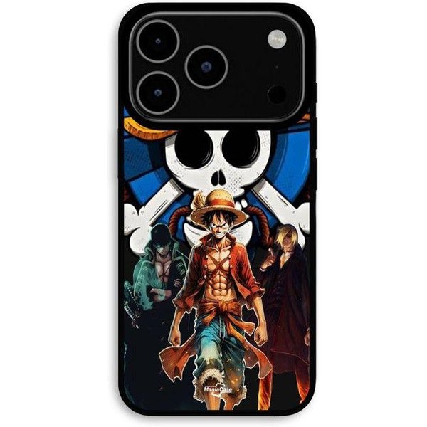 Etui Na Iphone 17 Pro Max One Piece Luffy Zespół Manga Anime Maniacase Czarny-image