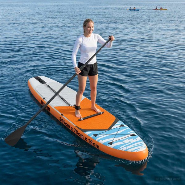 Deska SUP Z Siedzeniem 2 W 1 Triton 305 X 76 X 15 Cm Niebieska Dla-image