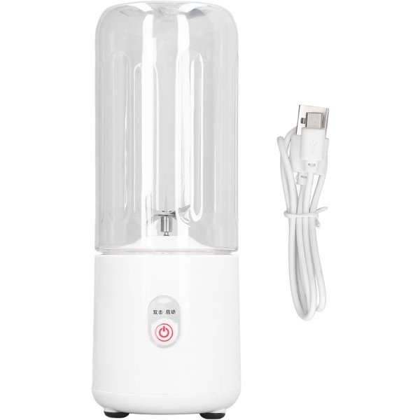 Licuadora PortáTil 6 Cuchillas Recargable Por USB MultifuncióN Mini Mezclador De Frutas Vaso Exprimidor Para El Hogar L Blanco-image