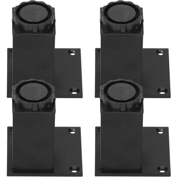 4 Piezas/Set Pata De Mueble Altura Ajustable AleacióN De Aluminio Soporte Cuadrado Para Sofá Armario 80Mm-image