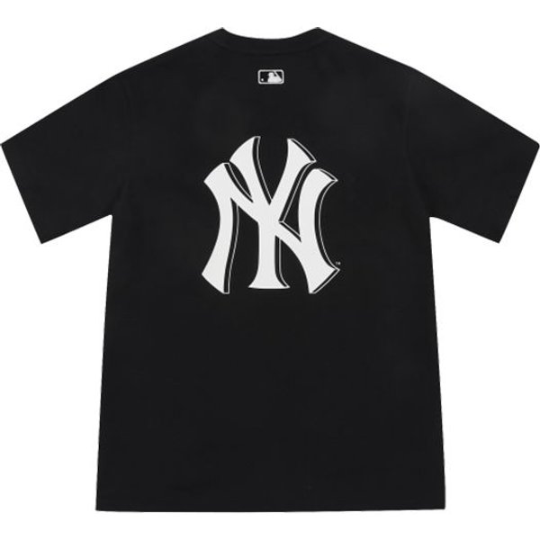 MLB New York Yankees LuźNa Koszulka Unisex Z KróTkim RęKawem I OkrąGłYm Dekoltem, DużY Nadruk, Casualowa, Czarna 31TS03131-50L L White-image