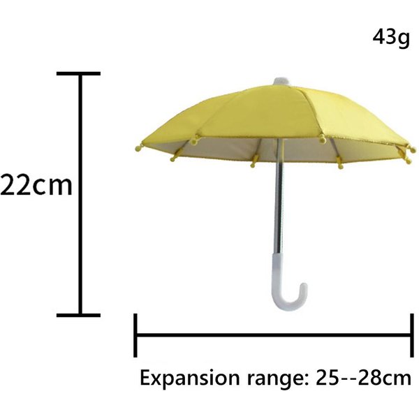 Parasol Para TeléFono Soporte Para TeléFono Paraguas Parasol Mini Paraguas De Juguete Para Bicicleta Soporte Para TeléFono MóVil-image