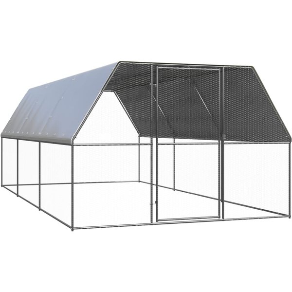 Gallinero Exterior 3X6X2 M Acero Galvanizado-image