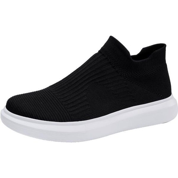 MęSkie Wsuwane Buty Do Chodzenia Lekkie, OddychająCe AntypośLizgowe Buty Do Biegania Wygodne TenisóWki Na SiłOwnię Wygodne Sportowe Modne TenisóWki Dla MężCzyzn 39 BiałY-image