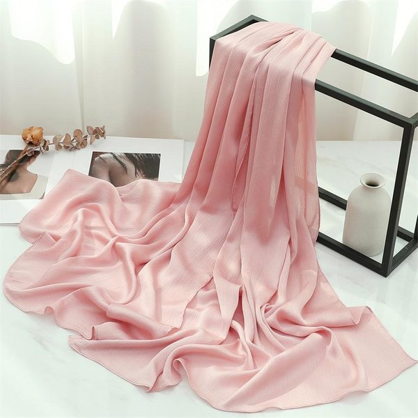 MuzułMańSkie Chusty HidżAb 180X70Cm DłUgie Damskie Szale Szale Pani Wiosna Jesień Moda GłAdkie Szaliki DużY Rozmiar Bandana Damski Szalik 180X70Cm Gray-image