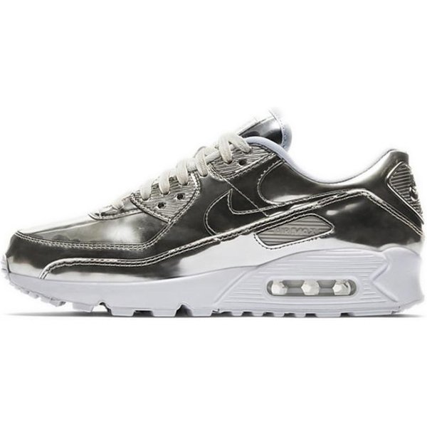Zapatillas Nike Air Max 90 Plata MetáLico 2020 Para Mujer Zapatos Casuales CQ6639-001 38.5-image