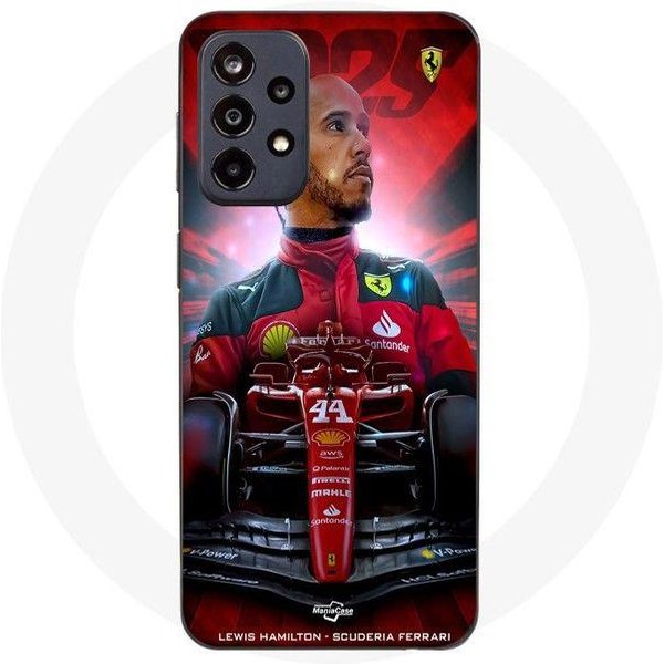 Funda Maniacase Para Samsung Galaxy A52S 5G Lewis Hamilton Ferrari Oficial Negro-image