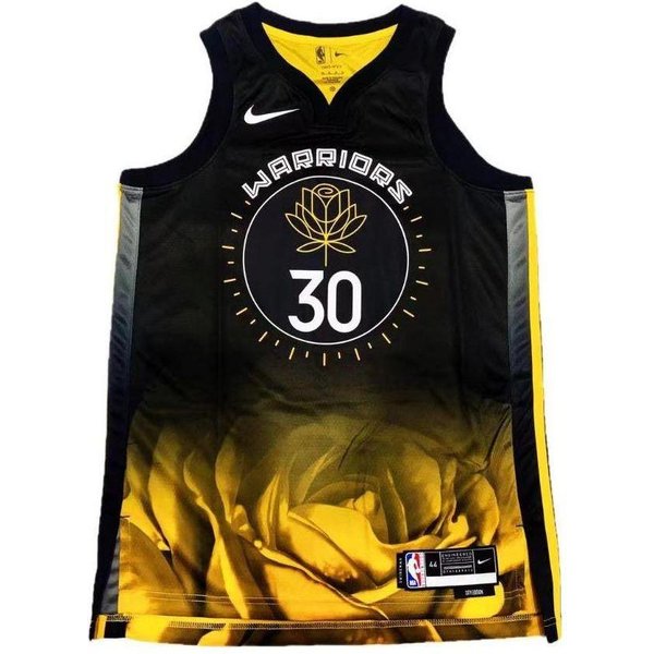 Camiseta Swingman Nike Golden State Warriors 2022/23 Stephen Curry City Edition Negra Unisex Streetwear DO9593-012 M-image