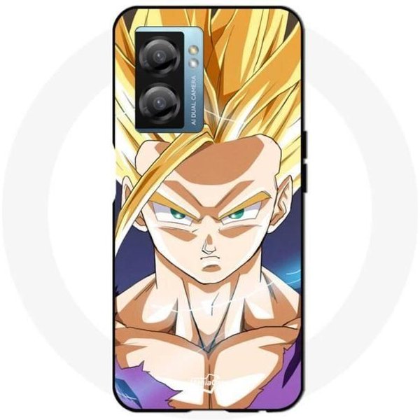 Funda - Maniacase - Oppo A77 5G - Dragon Ball Z - Sangoku - Flexible - Blanco-image