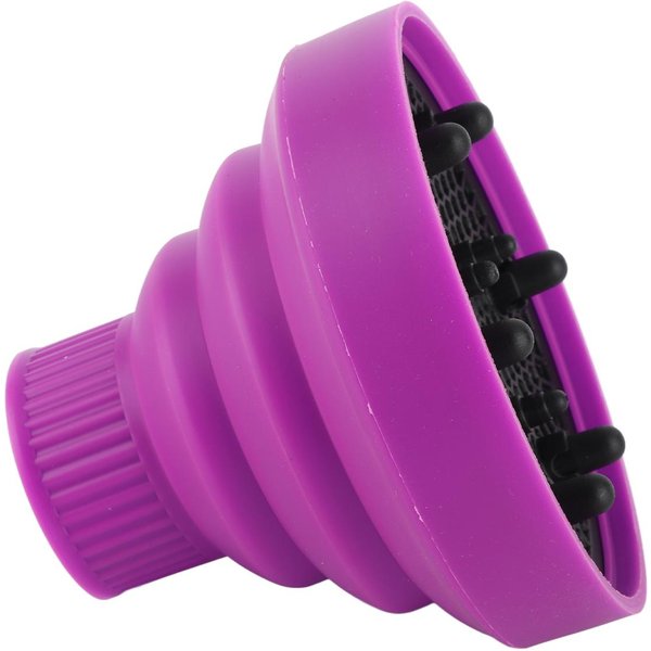 Difusor De Secador De Pelo Plegable De Silicona Accesorio Difusor De Secador De Pelo Plegable PortáTil De Viaje PúRpura-image