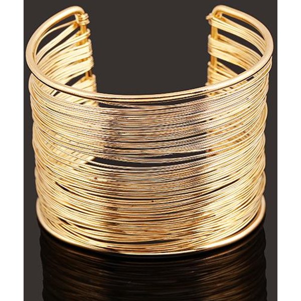 Diezi Joyas Moda Gitana Chapado En Oro Plata Punk Hip Hop Brazalete Ancho Brazaletes De Brazo Para Hombres Para Mujeres Pulseras Y Brazaletes-image
