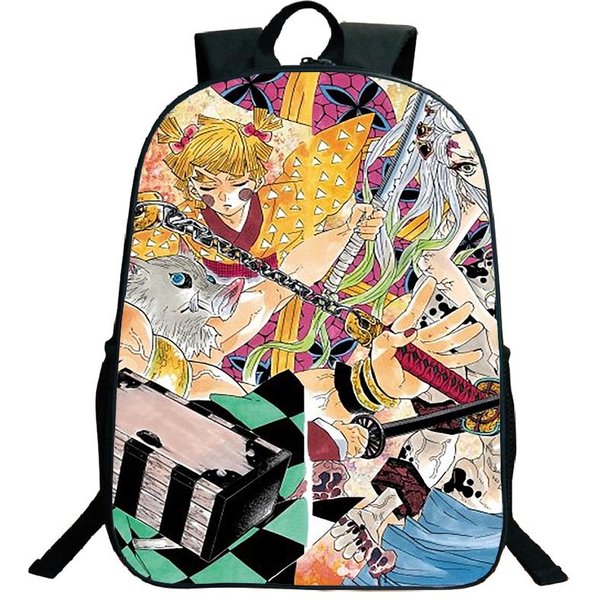 Mochila Anime Demon Slayer Kimetsu No Yaiba Tanjiro Nezuko Kamado Mochila Estudiantes NiñOs NiñAs NiñOs Bolsas Escolares Regalo 8-image