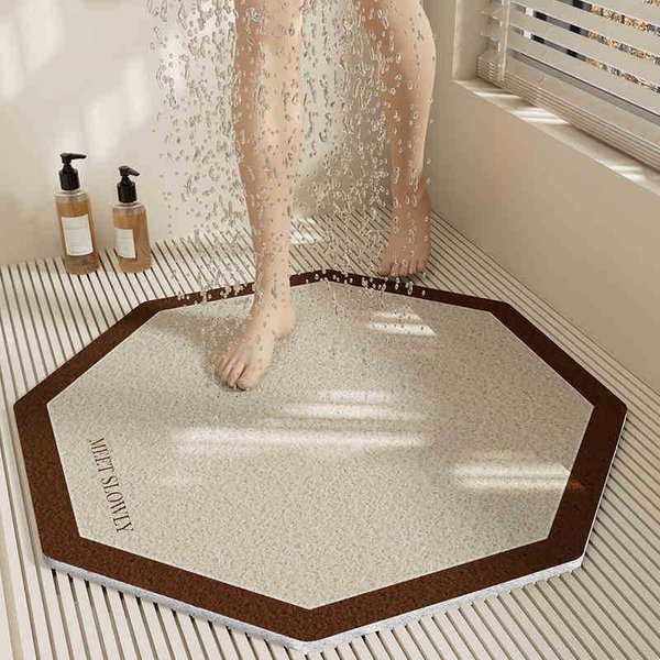 Nueva Alfombrilla Antideslizante Para BañO Alfombrilla AnticaíDa Para Piso De BañO Ducha Inodoro BañEra Impermeable 70 * 70CM-image