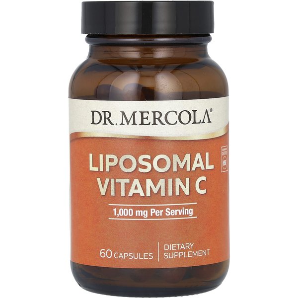 Dr. Mercola, Liposomalna Witamina C, 1000 Mg, 60 KapsułEk (500 Mg Na KapsułKę)-image