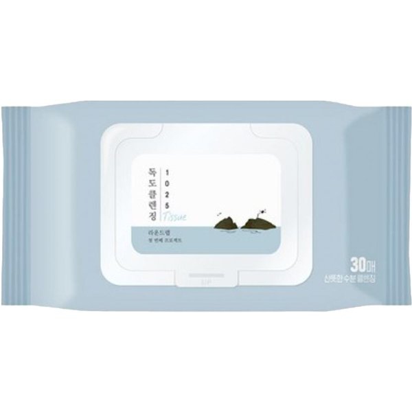 Round LAB 1025 Dokdo Chusteczka OczyszczająCa 30Szt (3 Opcje) #1PCS White-image