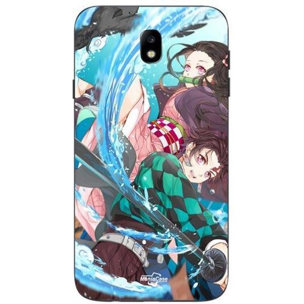Coque Samsung Galaxy J7 2018 Demon Slayer Tanjiro Kamado 8 Maniacase Negro-image