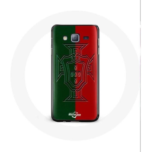 Funda - Maniacase - Samsung Galaxy J3 2016 - Flexible - Logo Portugal - Verde Y Rojo Rojo-image