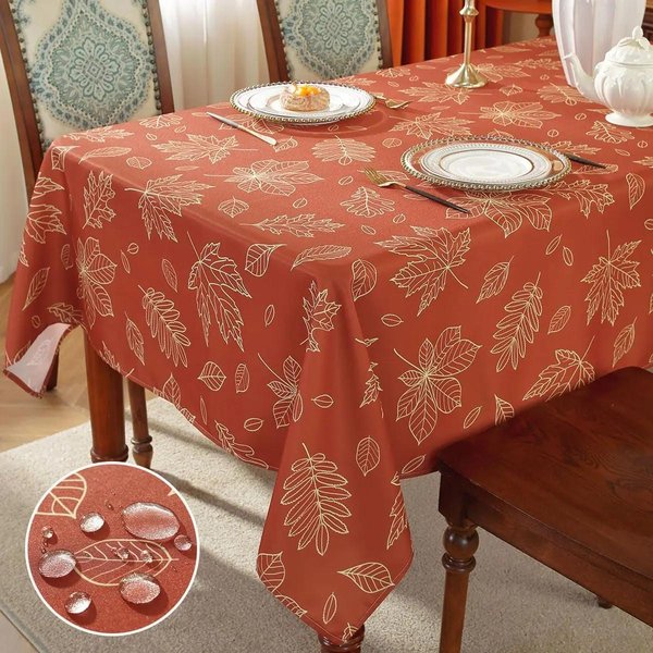 Jesienna Thanksgiving Klony ProstokąTny Obrus Na Stół Dekoracja Imprezowa Zmywalny Obrus Kuchenny Jadalniany Jesienne Dekoracje 140X140Cm-image