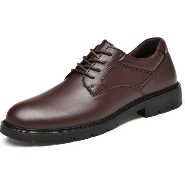 Nowe Wysokiej JakośCi Buty MęSkie Luksusowe Oksfordy MęSkie Casualowe Oryginalne SkóRzane Buty Biznesowe MęSkie MięKkie PłAskie Buty MęSkie Modne 42-image