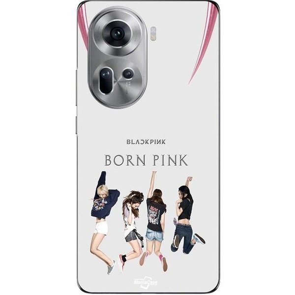 Coque De TéLéPhone - Maniacase - Oppo Reno 11 5G - Noir - Silicone - Kpop Negro-image