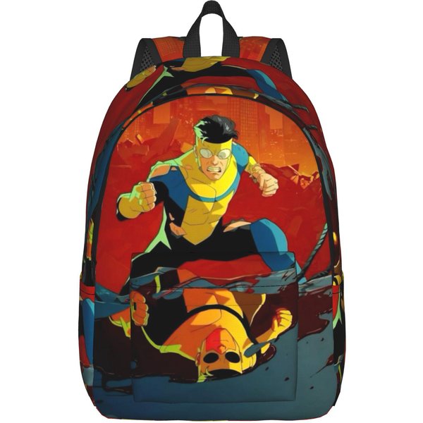 Mochila De CóMic Invencibles Para Hombres Mujeres Genial Estudiante Mochila Diaria De Negocios Bolso De Hombro Para PortáTil Regalo 15 Inches-image