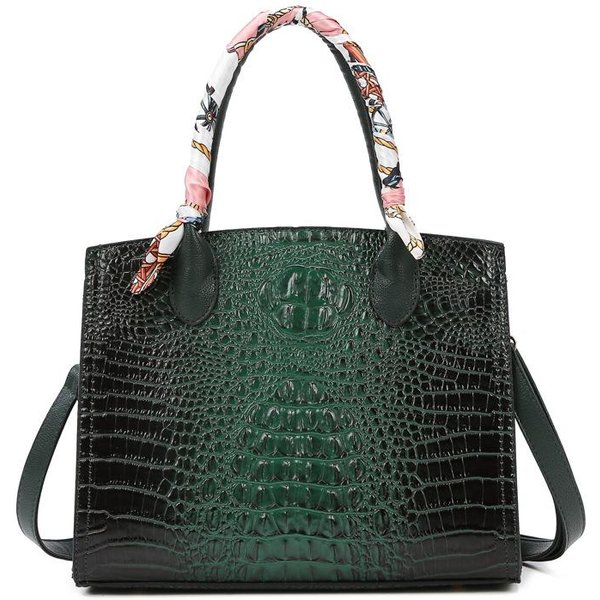 Bolso Estampado De Cocodrilo Nuevo Bolso Tote Europeo Y Americano Para Mujer Bolso De Hombro Cruzado Bolso De Mano Para Mujer Bolso Bolso-image