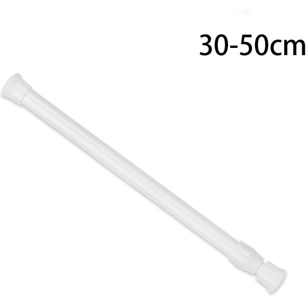 Barra De Cortina TelescóPica Extensible Con Resorte, Multiusos, De 30 A 110 Cm, Con Riel De TensióN, Para Red De Gasa, TelescóPica-image