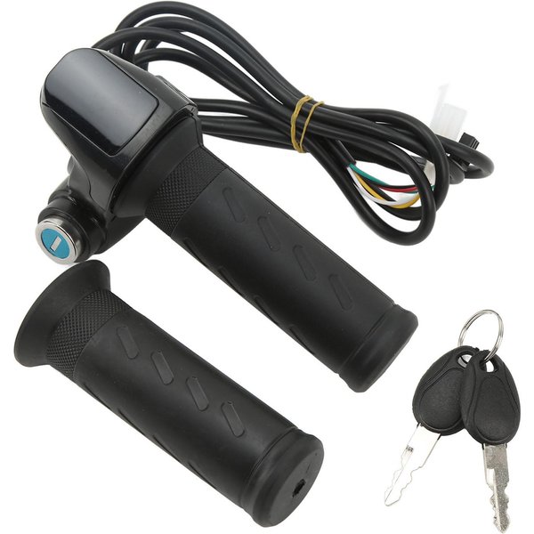 Elektryczny Skuter Twist Throttle Grip ŁAtwa Instalacja Elektryczny Rowerowy Uchwyt Przepustnicy Z PodśWietleniem-image