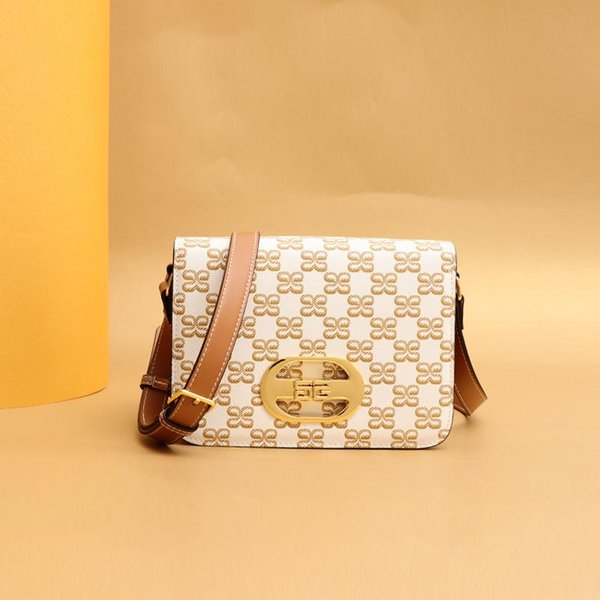 Bolsos Cuadrados PequeñOs Retro De Nicho, Bolsos De Hombro ÚNicos Modernos Y De Moda Para Mujer, Bolsos Cruzados De Calidad Para OtoñO E Invierno Beige-image