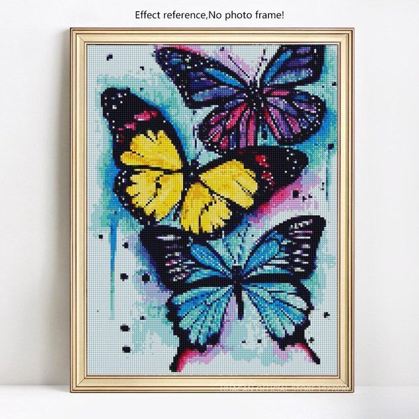 Pintura De Diamantes Mariposas Bordado De Diamantes Mariposa Pantalla Completa Diamante 20X30-image