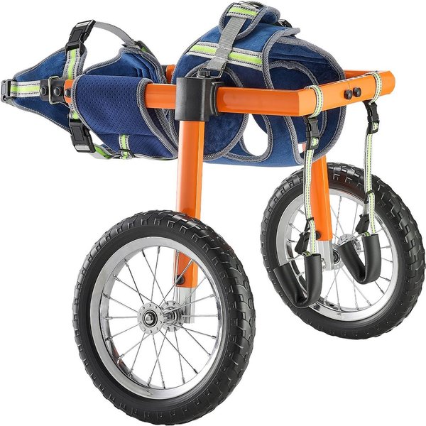 Silla De Ruedas Para Perros Para Patas Traseras, Silla De Ruedas Ligera De 2 Ruedas Para Mascotas, Altura, Ancho Y Largo Ajustables, Carrito Para Perros Con Ruedas Amortiguadoras, Para-image